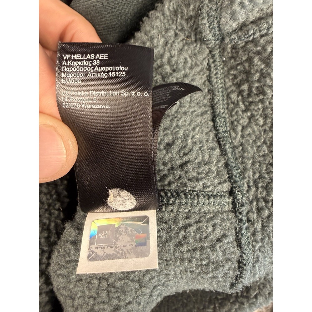 The North Face Womens Sherpa Fleece Hoodie Pullover Gray 1/4 Zip M - Picture 10 of 10